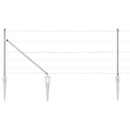 Svejset trådhegn med spidser 50 x 0,8 m Galvaniseret stål Sølv