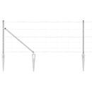 Svejset trådhegn med spidser 50 x 0,8 m Galvaniseret stål Sølv