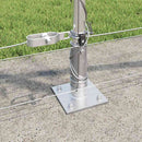 Svejset Trådhegn med Betonsokkel 25 x 0,8 m Galvaniseret stål