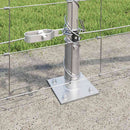Svejset Trådhegn med Betonsokkel 25 x 0,8 m Galvaniseret stål