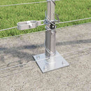 Svejset Trådhegn med Betonsokkel 25 x 0,8 m Galvaniseret stål