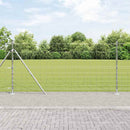Svejset Trådhegn med Betonsokkel 25 x 1,2 m Galvaniseret stål