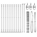 Svejset Trådhegn med Betonsokkel 25 x 1,2 m Galvaniseret stål