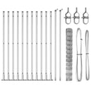 Svejset Trådhegn med Betonsokkel 25 x 1,2 m Galvaniseret stål