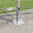 Svejset Trådhegn med Betonsokkel 25 x 1,2 m Galvaniseret stål