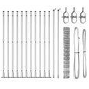 Svejset Trådhegn med Betonsokkel 25 x 1,2 m Galvaniseret stål