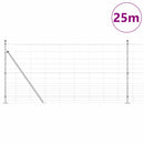Svejset Trådhegn med Betonsokkel 25 x 1,2 m Galvaniseret stål