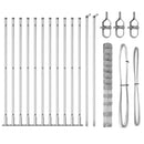 Svejset Trådhegn med Betonsokkel 25 x 1,4 m Galvaniseret stål
