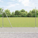 Svejset Trådhegn med Betonbase 25 x 1,5 m Galvaniseret stål