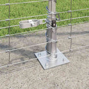 Svejset Trådhegn med Betonsokkel 25 x 1,5 m Galvaniseret stål