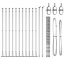 Svejset Trådhegn med Betonsokkel 25 x 1,5 m Galvaniseret stål