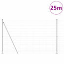 Svejset Trådhegn med Betonsokkel 25 x 1,5 m Galvaniseret stål