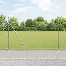 Svejset Trådhegn med Betonsokkel 25 x 1,6 m Galvaniseret stål