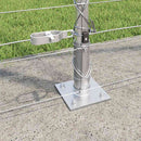 Svejset Trådhegn med Betonsokkel 25 x 1,6 m Galvaniseret stål