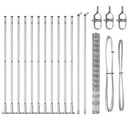 Svejset Trådhegn med Betonsokkel 25 x 1,6 m Galvaniseret stål