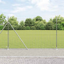 Svejset Trådhegn med Betonsokkel 25 x 1,6 m Galvaniseret stål