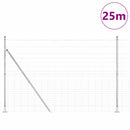 Svejset Trådhegn med Betonsokkel 25 x 1,6 m Galvaniseret stål