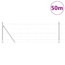 Svejset Trådhegn med Betonsokkel 50 x 0,8 m Galvaniseret stål