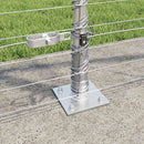 Svejset Trådhegn med Betonsokkel 50 x 1,2 m Galvaniseret stål