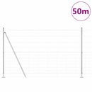 Svejset Trådhegn med Betonsokkel 50 x 1,5 m Galvaniseret stål