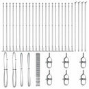Svejset Trådhegn med Betonsokkel 50 x 1,6 m Galvaniseret stål
