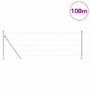 Svejset Trådhegn med Betonsokkel 100 x 0,8 m Galvaniseret stål