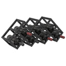 Vinfad Sort eg 63 x 16,5 x 25 cm Pulverlakeret stål