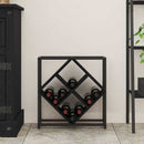 Vinfad Sort eg 51 x 18 x 52,5 cm Konstrueret træ