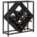 Vinfad Sort eg 51 x 18 x 52,5 cm Konstrueret træ