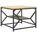 Sofabord Sonoma eg 51 x 50 x 40 cm Ingeniørtræ og stål