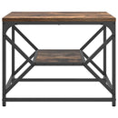Sofabord Røget eg 51 x 50 x 40 cm Ingeniørtræ og stål