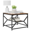 Sofabord Røget eg 51 x 50 x 40 cm Ingeniørtræ og stål