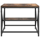 Sofabord Røget eg 51 x 50 x 40 cm Ingeniørtræ og stål