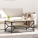 Sofabord Sonoma eg 90 x 50 x 40 cm Ingeniørtræ og stål