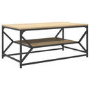 Sofabord Sonoma eg 90 x 50 x 40 cm Ingeniørtræ og stål