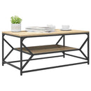 Sofabord Sonoma eg 90 x 50 x 40 cm Ingeniørtræ og stål