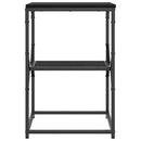 Sidebord Sort eg 41 x 40 x 60 cm Ingeniørtræ og stål