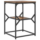 Sidebord Røget eg 41 x 40 x 60 cm Ingeniørtræ og stål