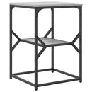 Sidebord Grå Sonoma 41 x 40 x 60 cm Ingeniørtræ og stål
