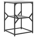 Sidebord Grå Sonoma 41 x 40 x 60 cm Ingeniørtræ og stål