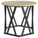 Sidebord 2 pcs Sonoma eg Ingeniørtræ og stål