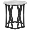 Sidebord 2 pcs Grå Sonoma Ingeniørtræ og stål