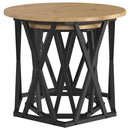 Sidebord 2 pcs Artisan Egetræ Ingeniørtræ og stål