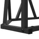 Sofabord Sort eg 80 x 80 x 42 cm Ingeniørtræ og stål