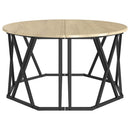 Sofabord Sonoma eg 80 x 80 x 42 cm Ingeniørtræ og stål