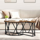 Sofabord Røget eg 80 x 80 x 42 cm Ingeniørtræ og stål