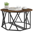 Sofabord Røget eg 80 x 80 x 42 cm Ingeniørtræ og stål