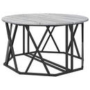 Sofabord Grå Sonoma 80 x 80 x 42 cm Ingeniørtræ og stål