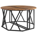 Sofabord Gammelt træ 80 x 80 x 42 cm Ingeniørtræ og stål