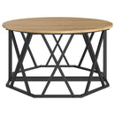 Sofabord Artisan Egetræ 80 x 80 x 42 cm Ingeniørtræ og stål